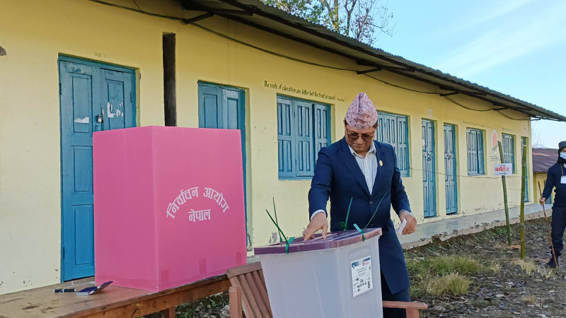 राष्ट्रियसभा अध्यक्ष तिमिल्सिनाले पर्वतको पशुपति केन्द्रबाट खसाले भोट